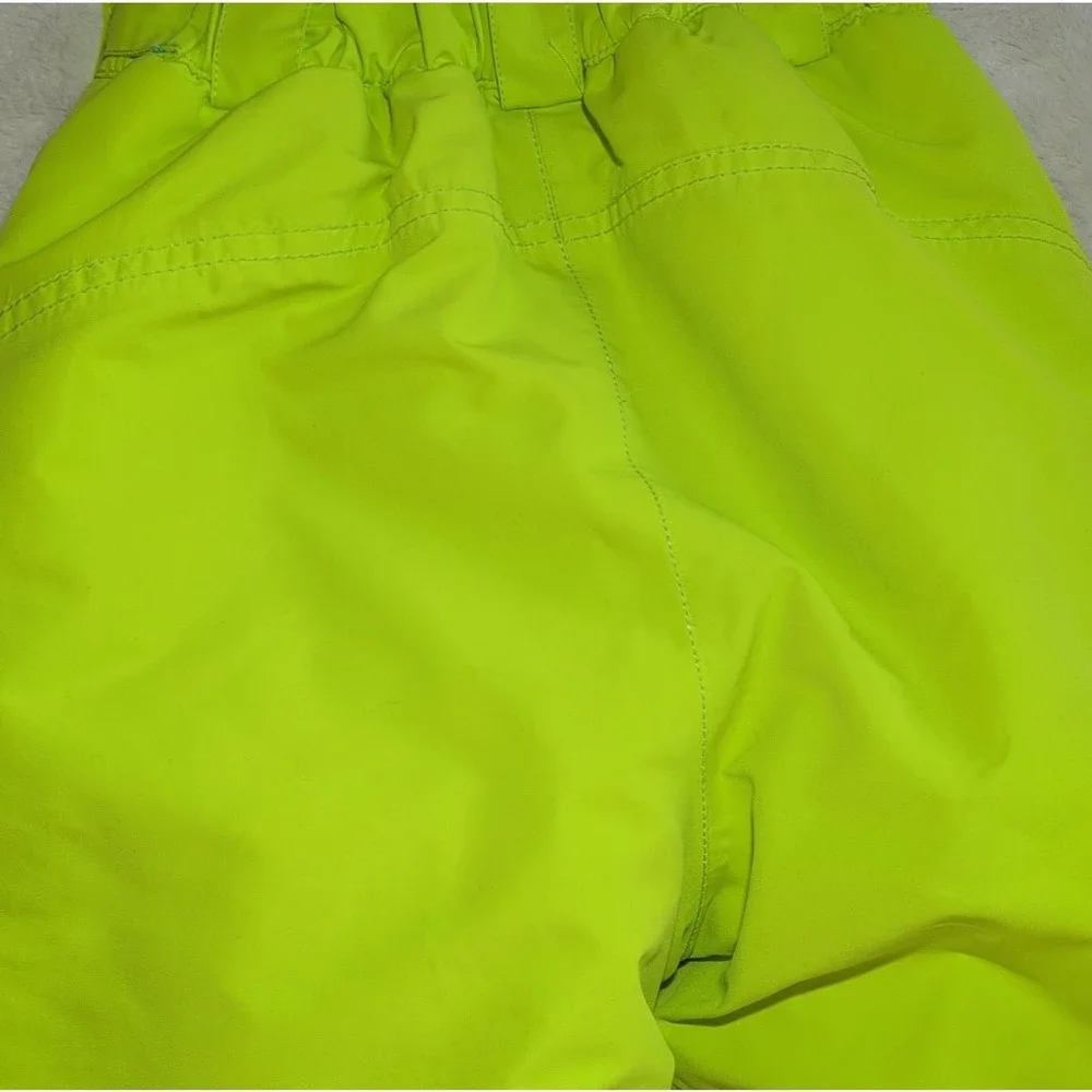 Phibee Kids Snow Bib Pants Yellow Waterproof Lined Size 116/122 Winter Sports